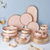 VERA Pink 27 Piece Dinner Set